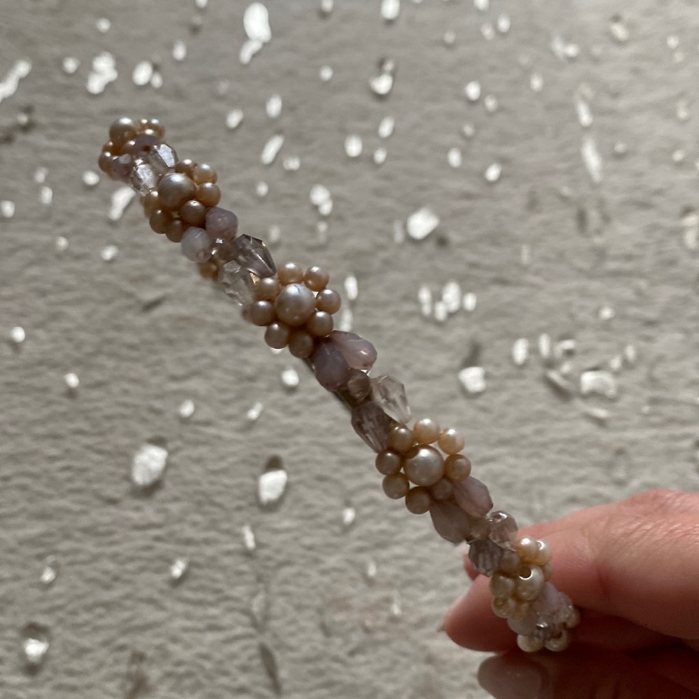 Beaded Metal Headband